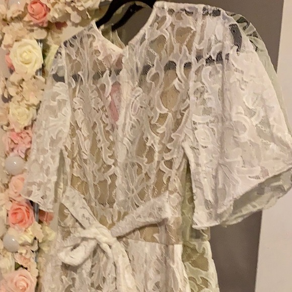 🚫SOLD ON DEPOP🚫 White lace romper - Picture 6 of 9